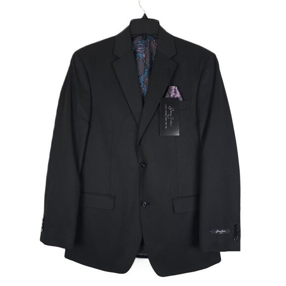 Sean John Men's Classic-Fit Suit Jacket Black Solid 48L NWT - Picture 1 of 7